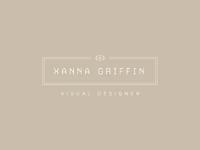 Xanna Logo Proof 2 branding eye logo logo design monotype visual