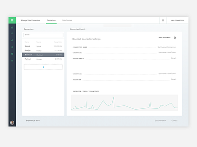 Data Source Manager connector dashboard data home list manager page source ui view