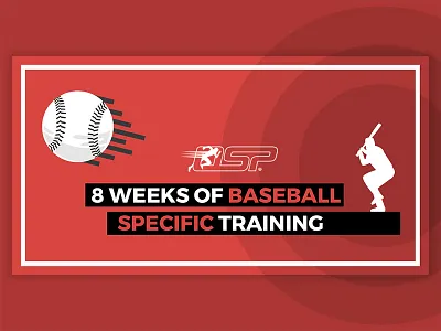 Baseball Ad ad advertizing ball baseball bat circle facebook minimal red simple specific training