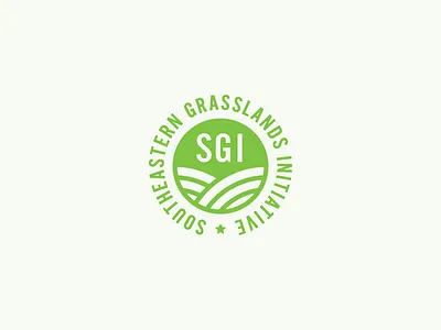 SGI Logo Concept biodiversity botany circle grass green land life logo nature organization plants southeast