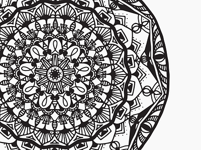 Hand Drawn Mandala apple pencil illustration ipad mandala ornament