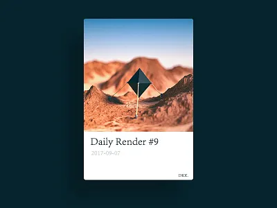 Daily Render #9 cinema4d daily forest mountain octane render worldmachine