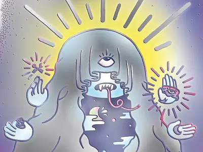 ·•●⏳⌛️Seer ⌛️⏳●•· demon eye fate illuminati illustration illustrator providence satan seer thirdeye