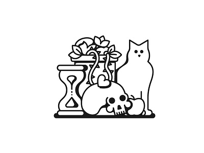 Succulent cat apples apple cats skull succulents time