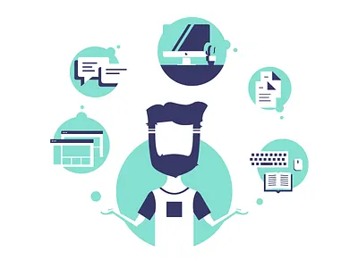 JS Lab #3 frontend hipster icon illustration js mac space web