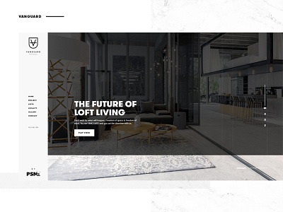 Vanguard animation architecture design product realestate ui userinterface ux visual web