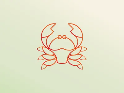 Crab - Daily Logo Challenge adobe illustrator african animal crab daily challenge daily logo golden ration minimal modern