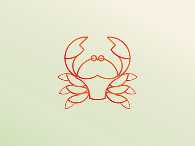 Crab - Daily Logo Challenge adobe illustrator african animal crab daily challenge daily logo golden ration minimal modern