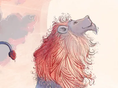 A Tale of Two Tomkins Lion animal art books cat character childrens illustration illustrator leo lion mythical story