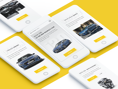 Hyundai i30 clean fresh layout mobile redesign responsive ui ux