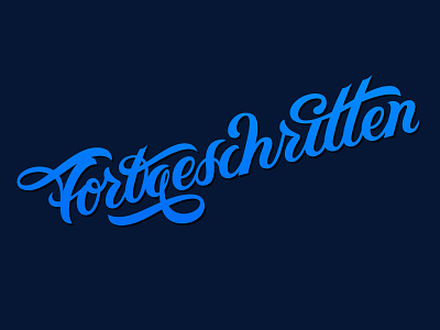 Fortgeschritten-vector lettering vector