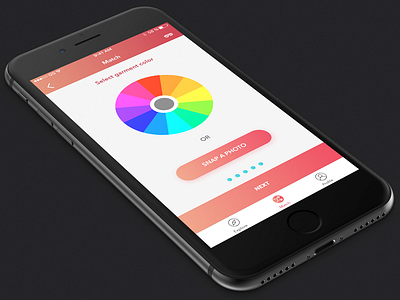 Color selector button color wheel gradient selector ui