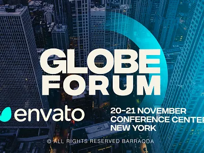 Globe Forum business conference corporate event promo festival forum modern promo opener speakers stylish slideshow workshop youtube