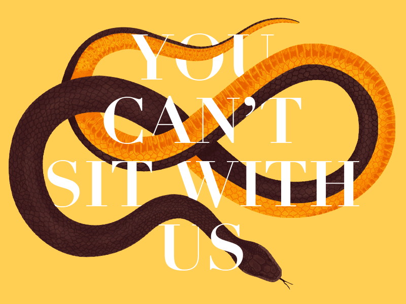 Snake animal brown gif girls illustration mean movie process quote snake yellow