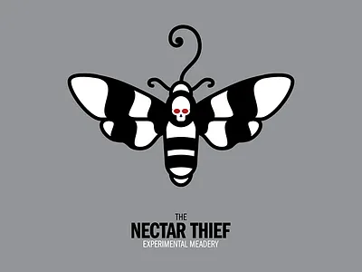 the Nectar Thief icon meadery moth skull sphynx moth wine