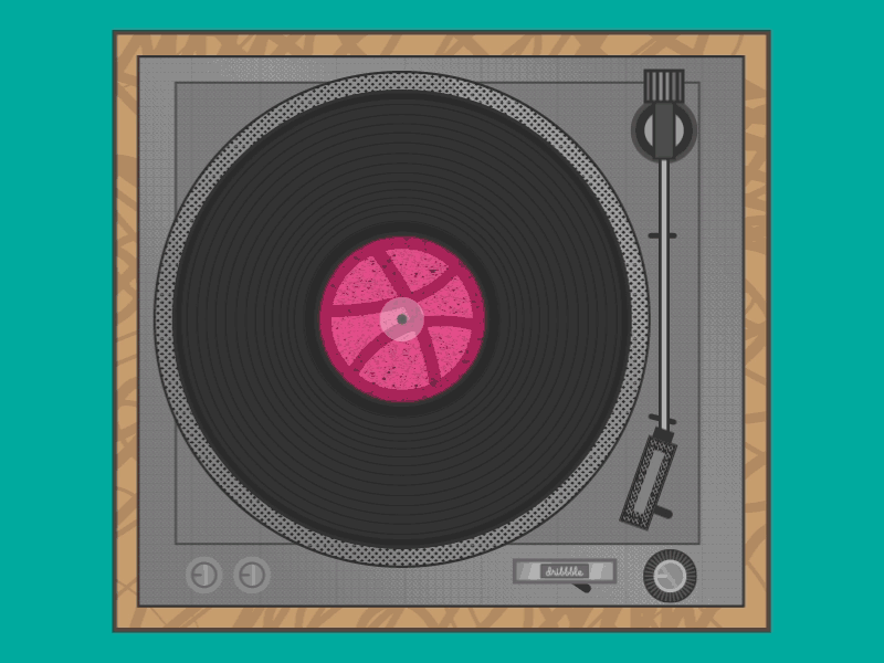 Hey Dribbble! album debut music record vintage vinyl