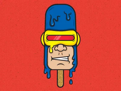Cyclops Popsicle design popsicle xmen