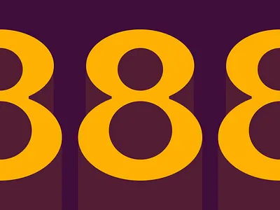 8 letter number typehue typography