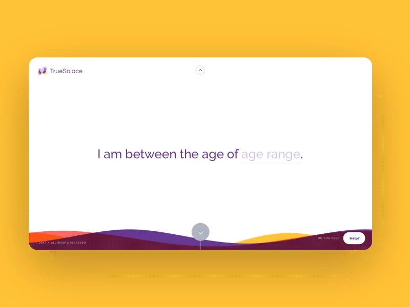 Onboarding Flow bereavement colors heart love onboarding people relationships solace true ui ux web app