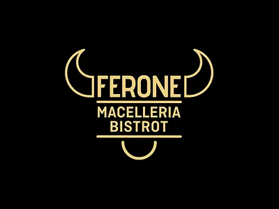 Ferone Macelleria Bistrot bistrot bull butchers shop logo logo design restaurant