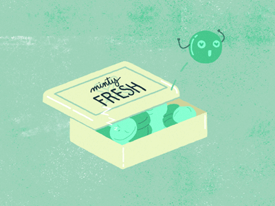 FRESHIE - ep 6 - Eat mints 2d 3d after effects animation c4d cel explainer fresh illustration