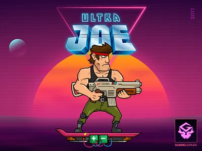 Ultra Joe 2.0 [UPDATE] 80s cartoon character design hero illustration illustrator retro
