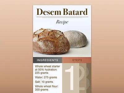 Recipe - 040 040 batard bread dailyui recipe ui