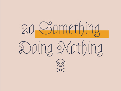 Messin Around illustration line art type