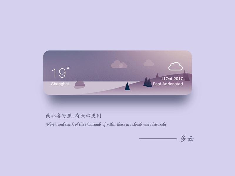 天气图标 多云 ui