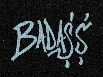 Bada$$ hand letter type typography