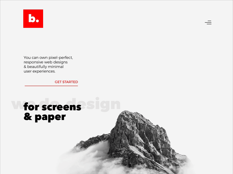 🔥 b. landing page refinements after effects animation interaction landing page rebound ui ux