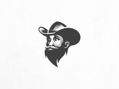 Cowboy Beard beard brand branding designs esport esports games logo masculine sports