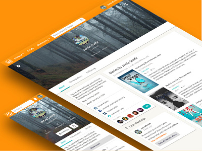 Wattpad Profile Redesign case study curation mobile web profile redesign responsive wattpad web