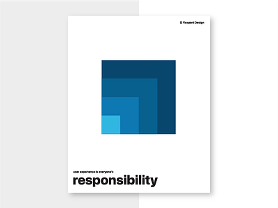 User Experience is Everyone's Responsibility design flexport poster principles