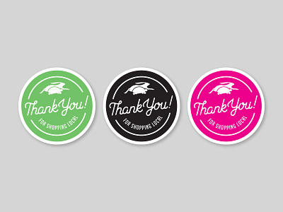 "Thank You for Shopping Local" Stickers graphic design stickers type typography