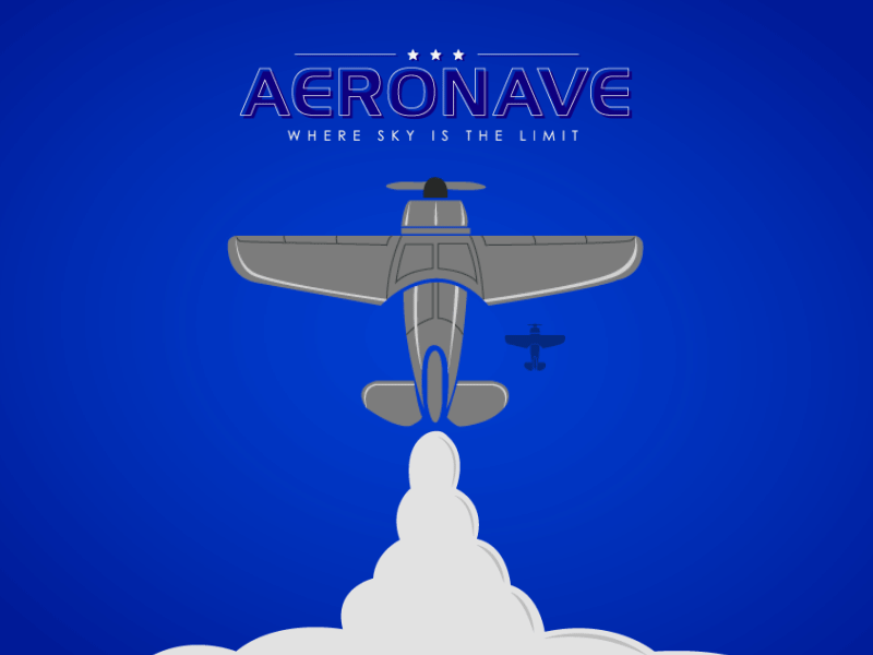 Aeronave aeronave after effects cognizance illustration plane