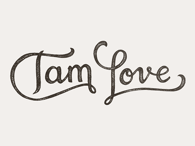 Tam Love Logo hand lettering lettering logo type vintage