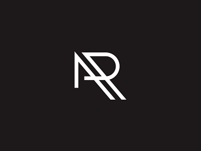 Ar clean fashion monogram simple sophisticated