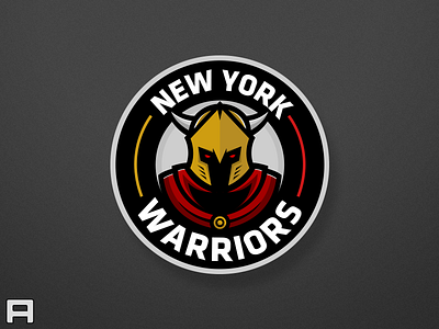 Warriors Badge Logo brandidentity branding esports illustration logo logodesign mascotlogo sports sportslogo warriorslogo