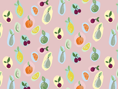 Fruity McTooty artist digital art fruit illustration illustrator ipad pro painting pattern repeat