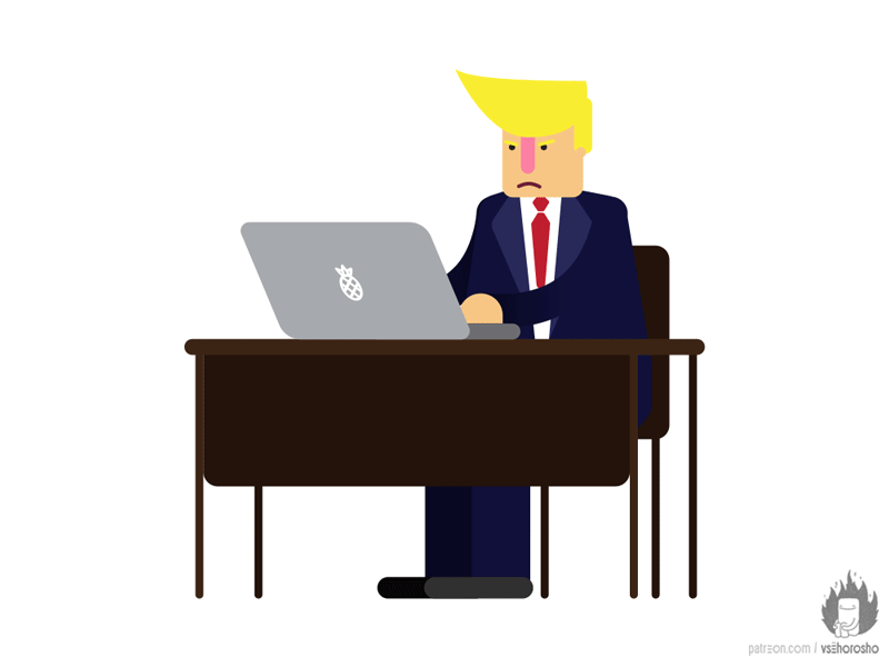 Twitter doubles a character limit to 280 animation gif laptop rubberhose trump twitter