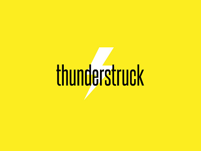 Thunderstruck - Logotype logo logotype thunder thunderstruck