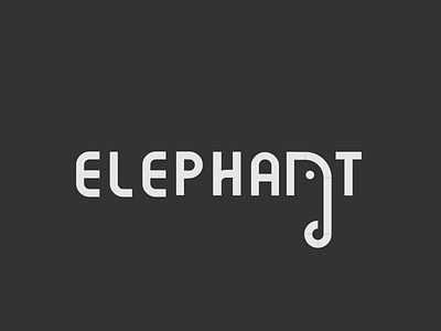 elephant wordmark best character design designs icon identity illustrator logo logos monogram pictogram type