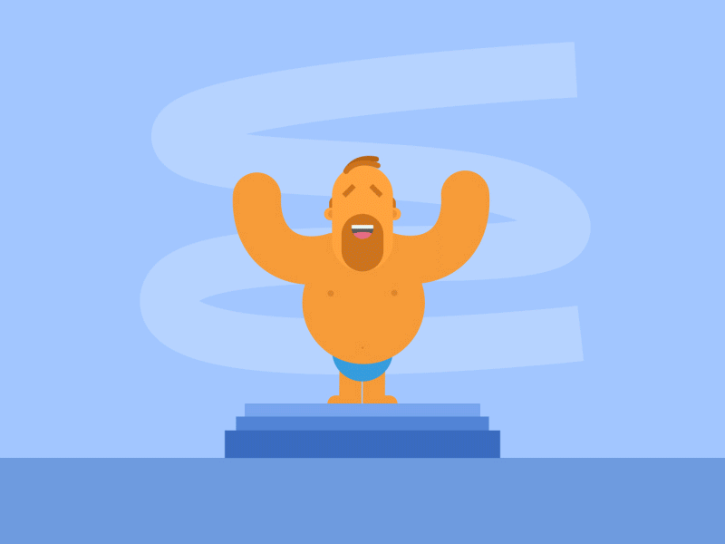 Spray Tan animation beer daan de design flat gif illustration loop motion spray tan