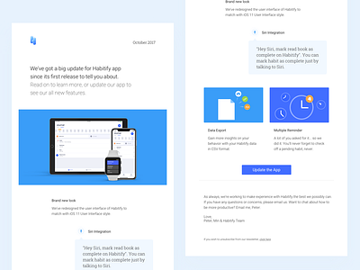 Habitify Newsletter documentation email design email template habit illustration iphone newsletter todo