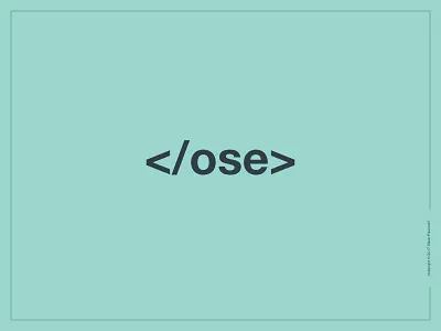 Closed Logotype closed closing tag design flat lettering logo logotype type word wordmark