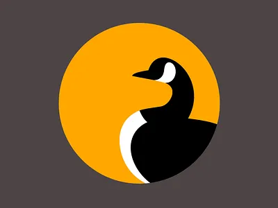 Good morning goose canada canadagoose goldenspiral goose logo logodesign vector vectorgoose