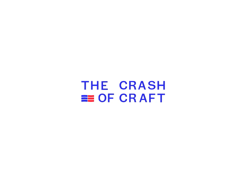 ✂️ The crash of craft logo. branding exploration logo