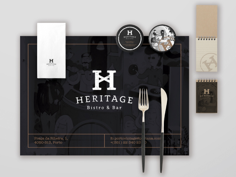 Example of Heritage Bistro & Bar Stationery
