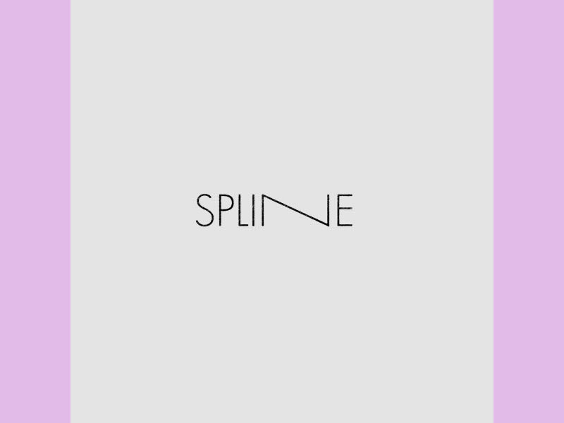 SPLINE ae animation c4d character gif motion pop typo